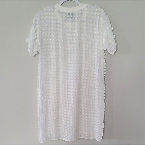 W By Worth White Circle aplique dress Size 6 - Picture 9 of 13